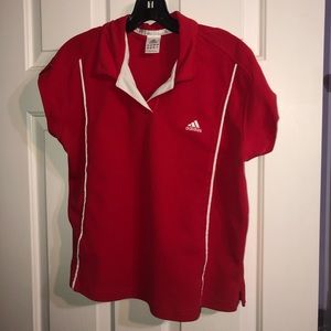 Vintage red Adidas shirt